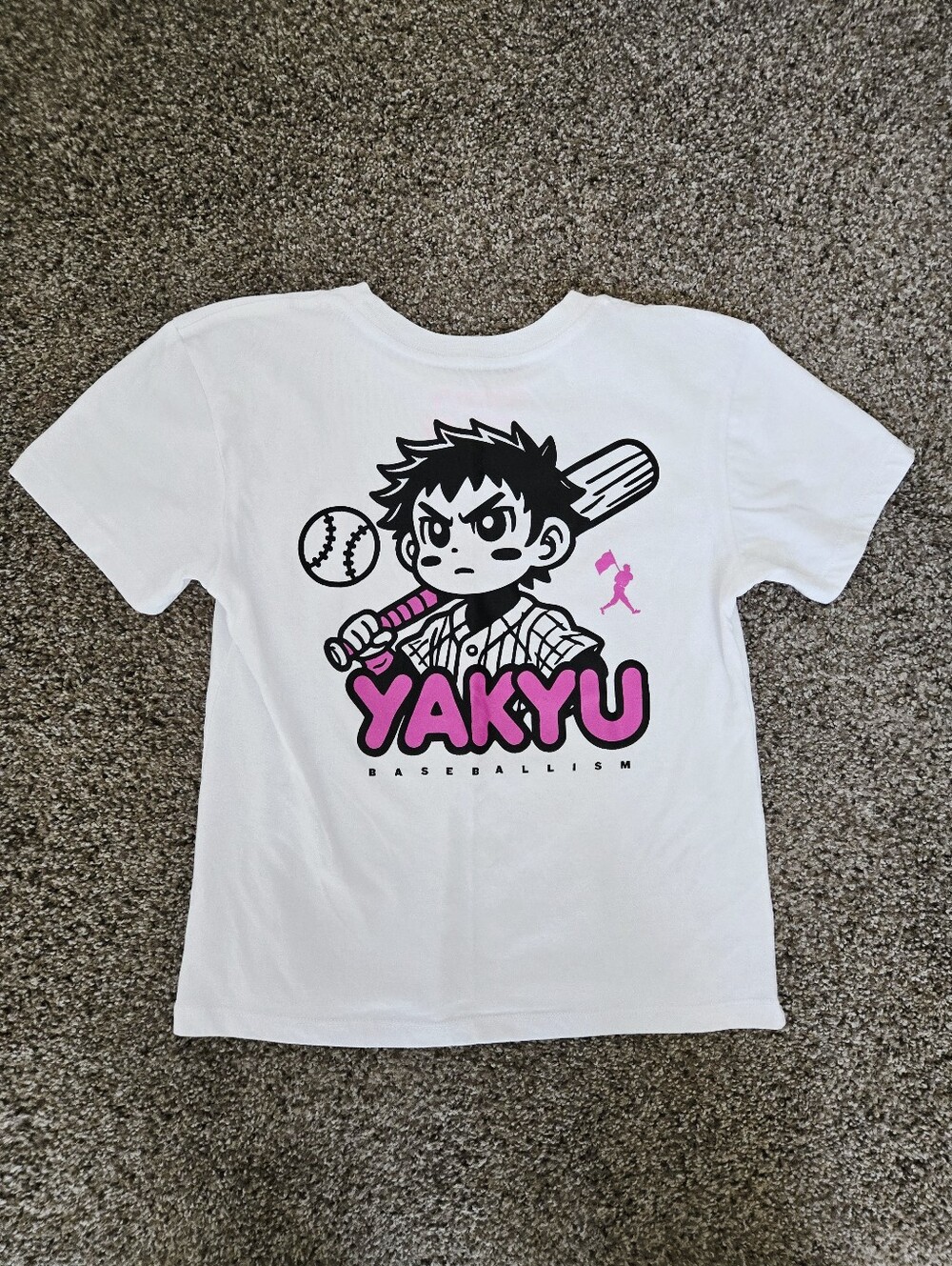 Baseballism Yakyu Anime Graphic T-Shirt Size Youth Medium